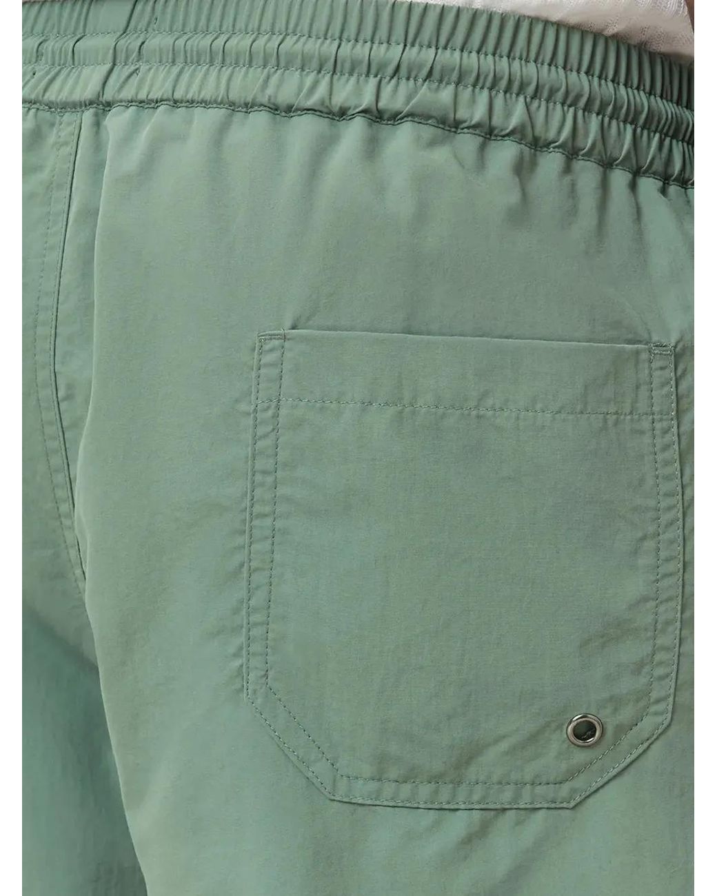 AllSaints Green Underground Swim-Shorts for men