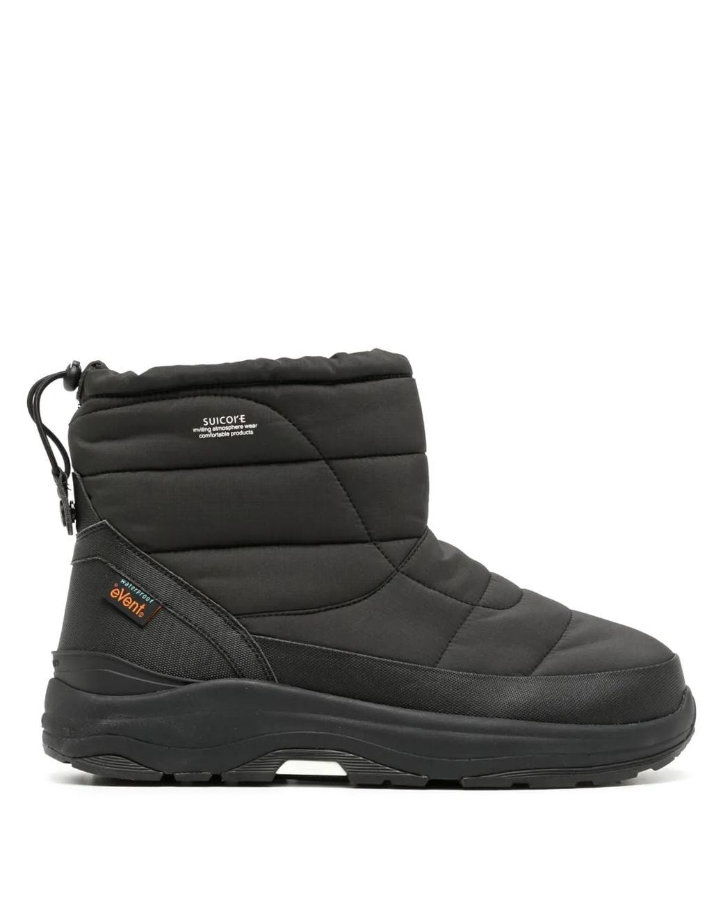 Suicoke Black Bower Padded Snow Boots