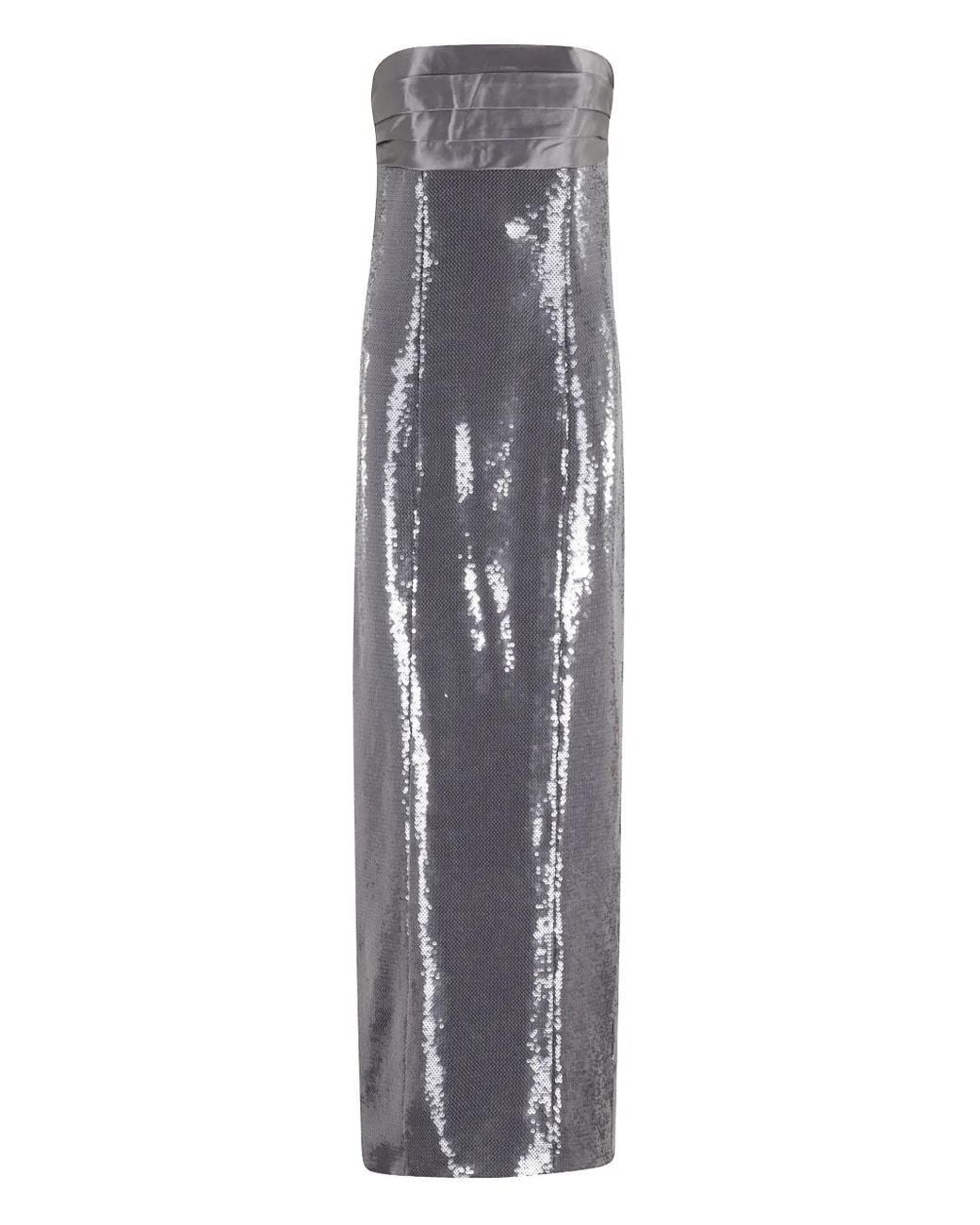 retroféte Gray Kenia Sequin Dress