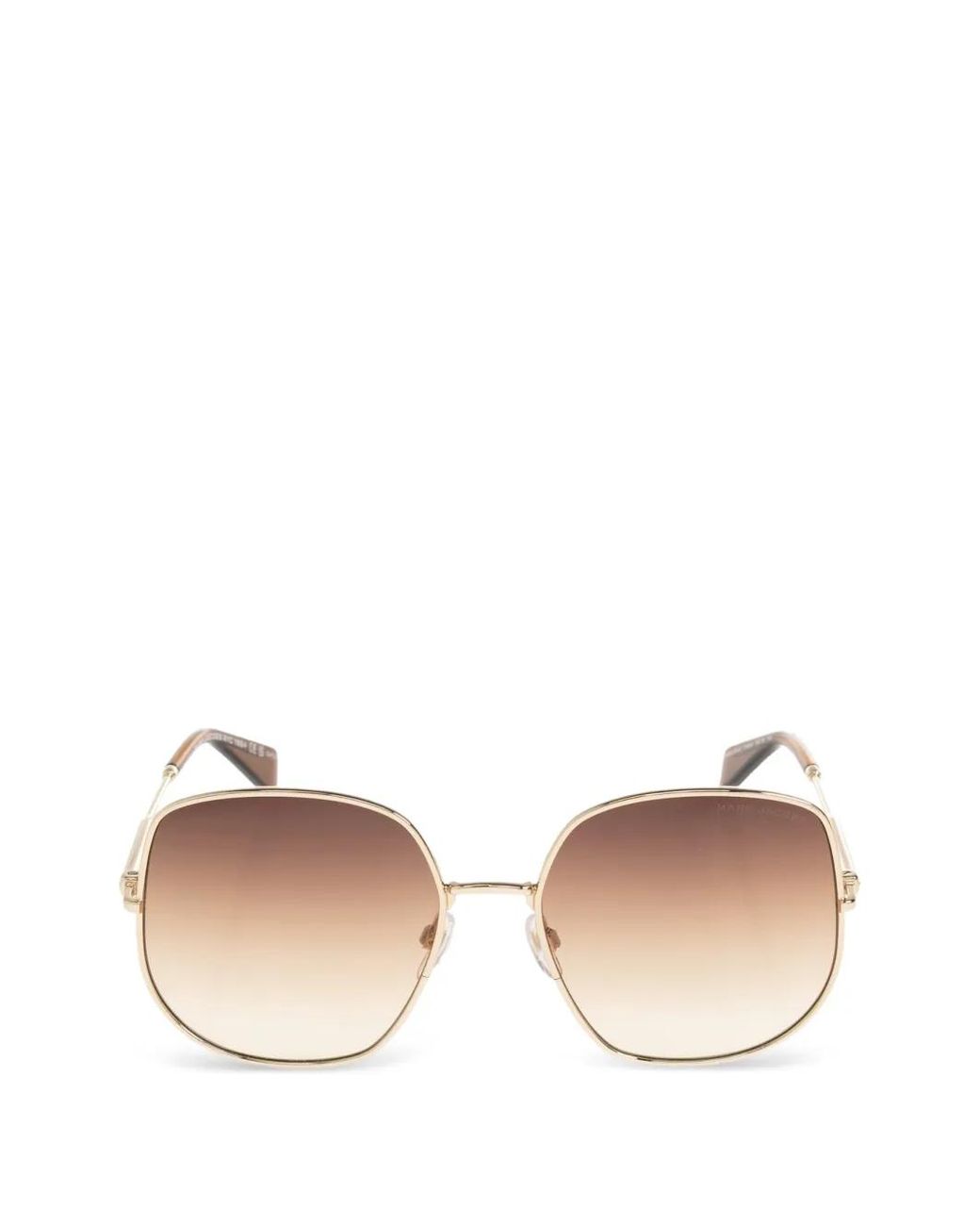 Marc Jacobs Natural The Pave J Geometric-Frame Sunglasses