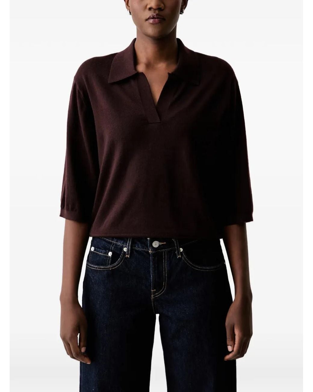 Marc O' Polo Black Polo-Collar T-Shirt