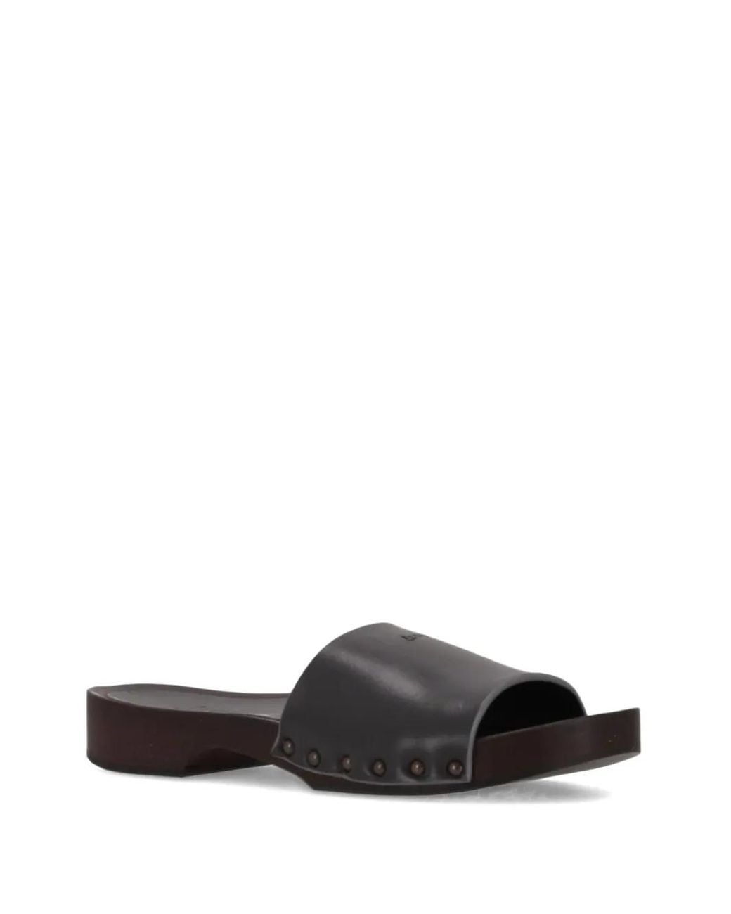 LA ROSE Black Leather Sandals