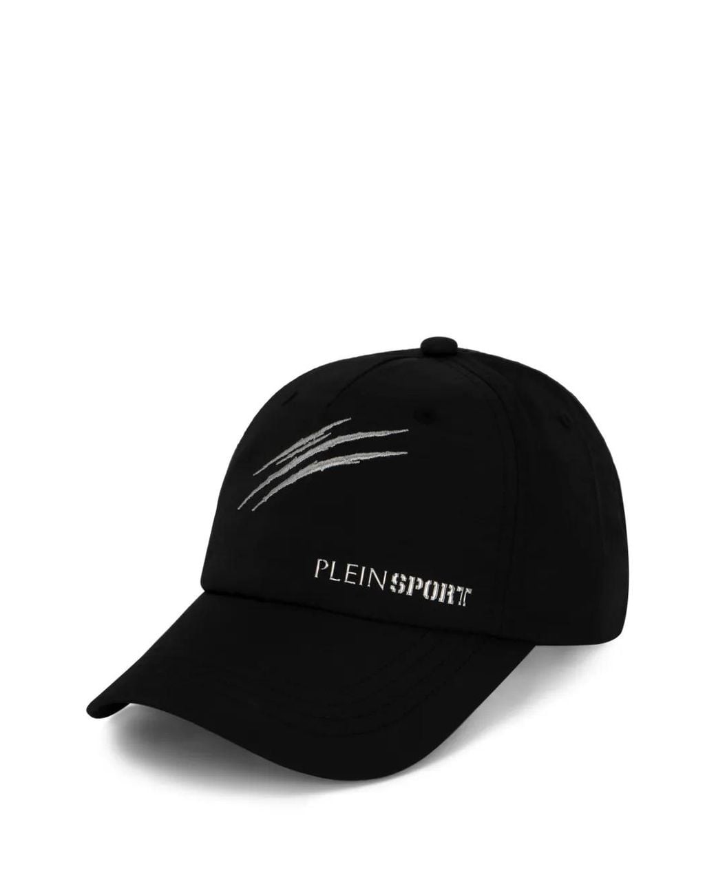 Philipp Plein Black Logo-Lettering Baseball Cap for men