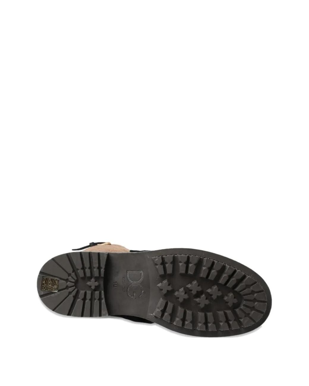 Dolce & Gabbana Black Shearling-Panel Buckle-Strap Boots for men