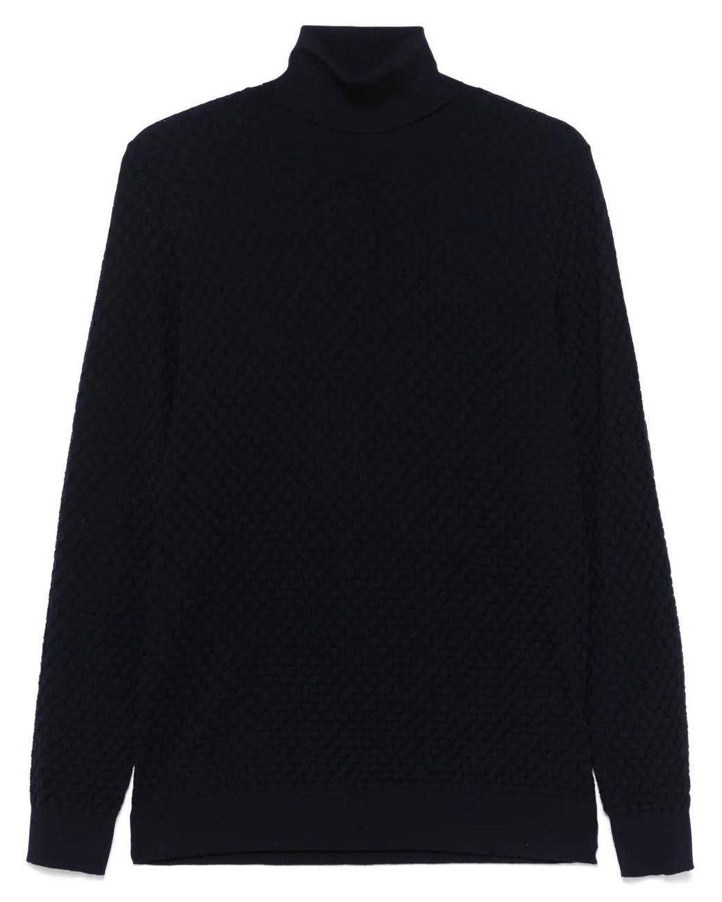 GOES BOTANICAL Blue Dolcevita Sweater for men