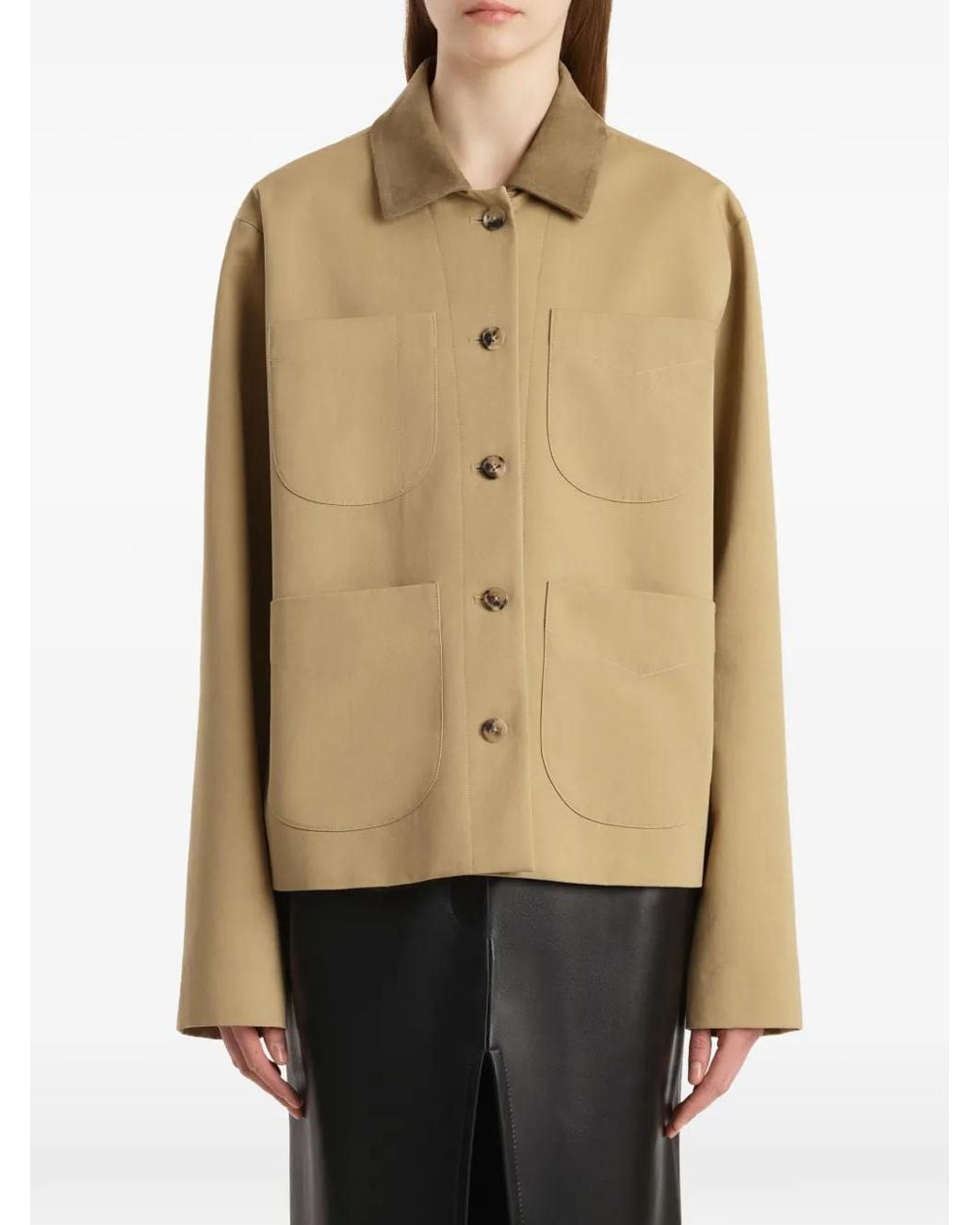 Khaite Natural Wyatt Short Jacket