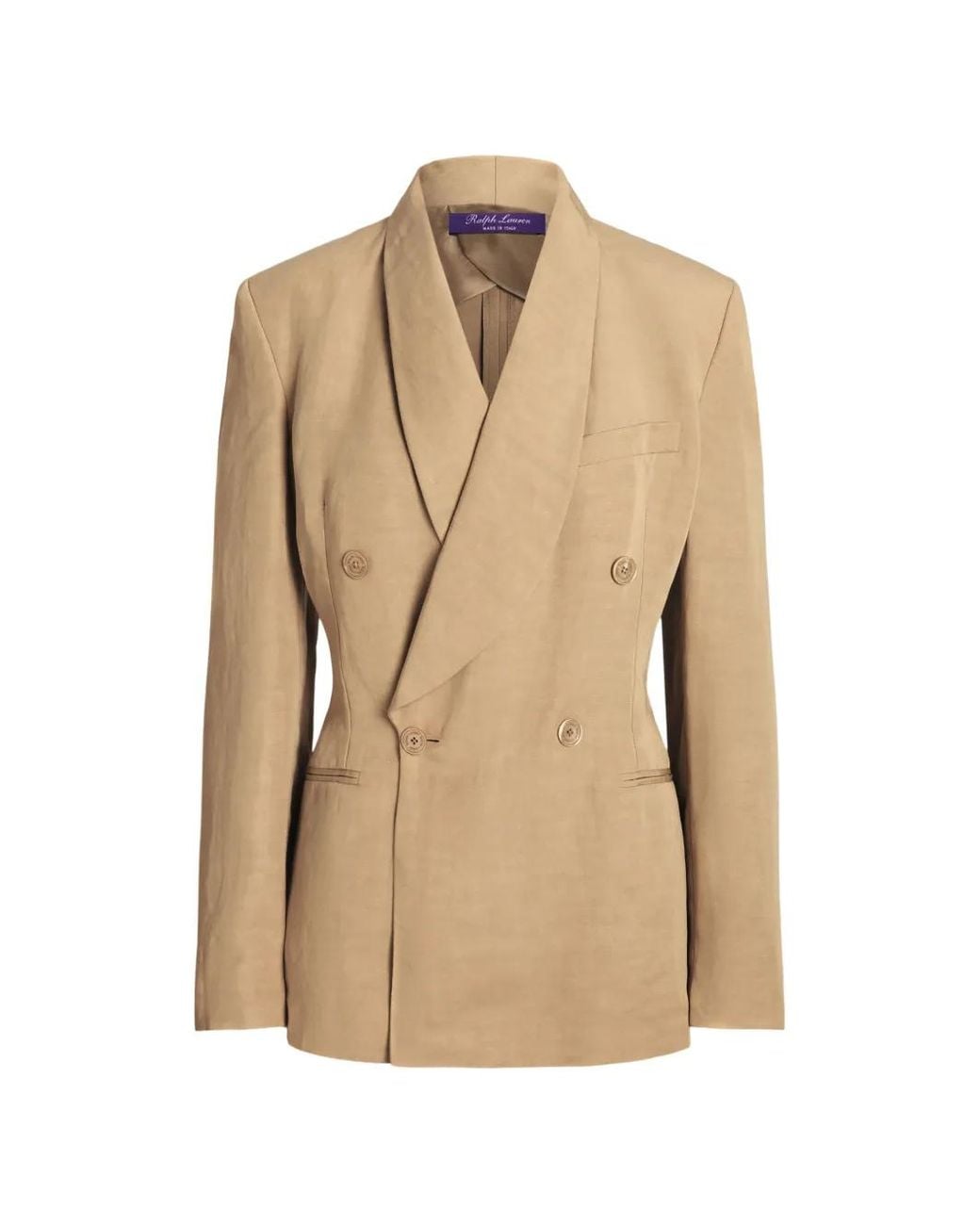 Ralph Lauren Natural Gregory Double-Breasted Blazer