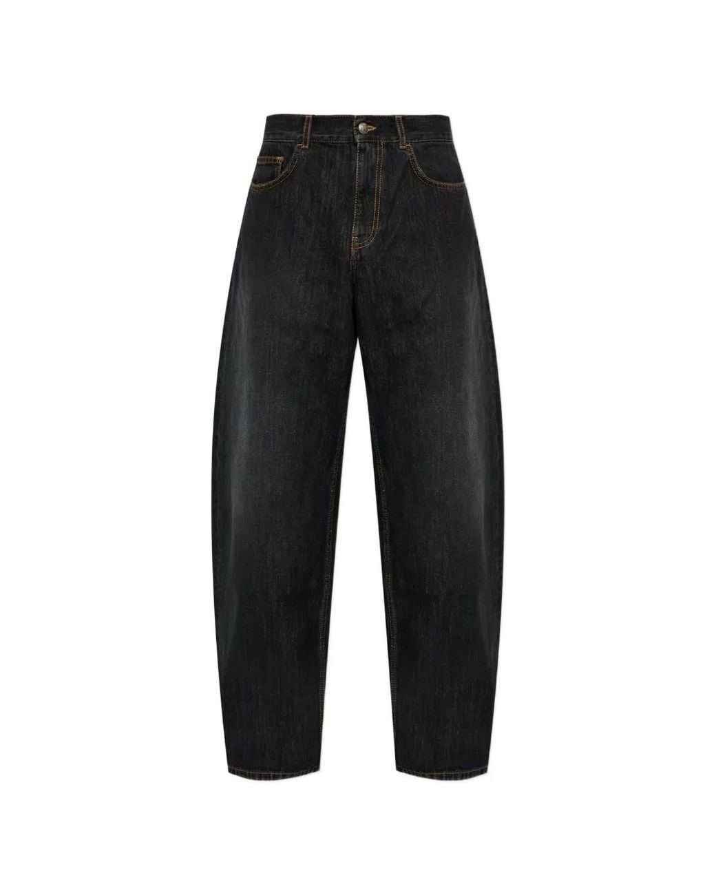 Palm Angels Black Straight-Leg Jeans for men
