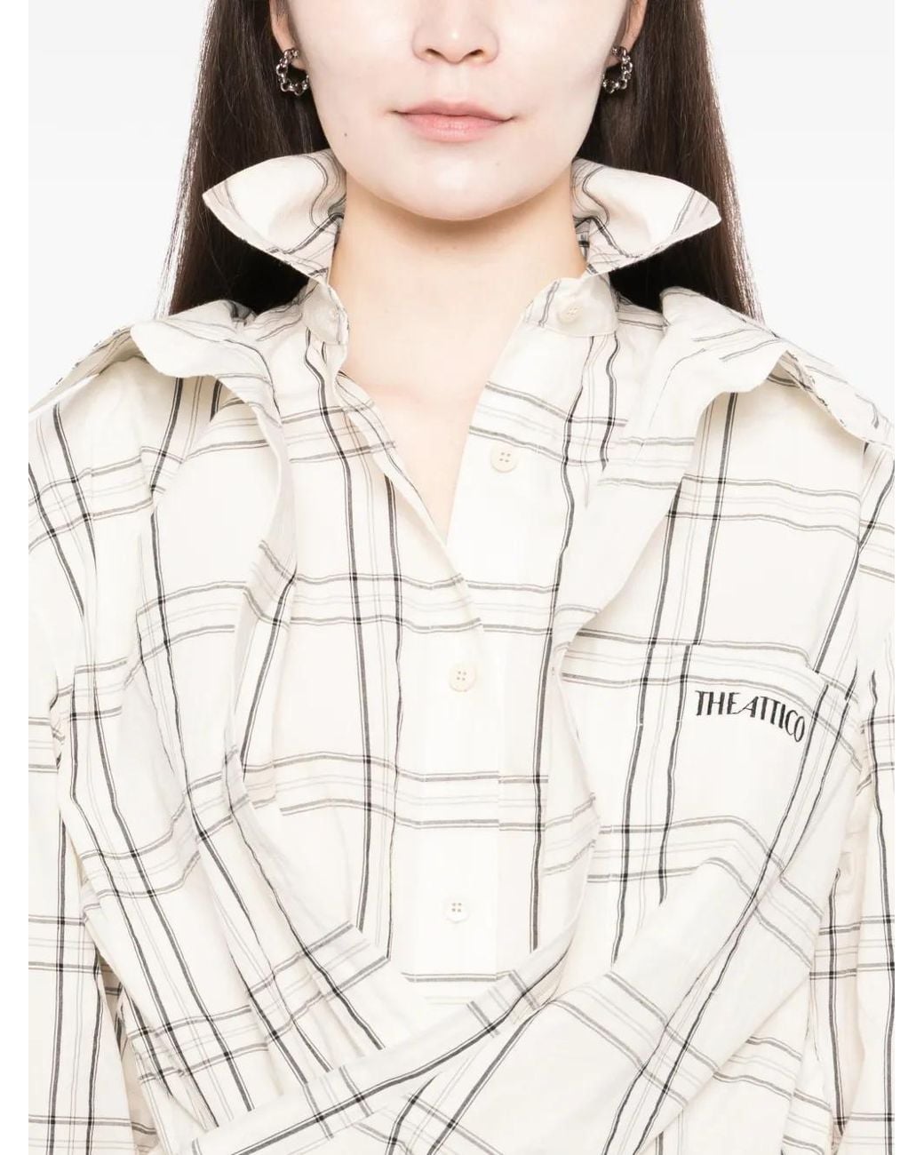 The Attico White Cotton Dress