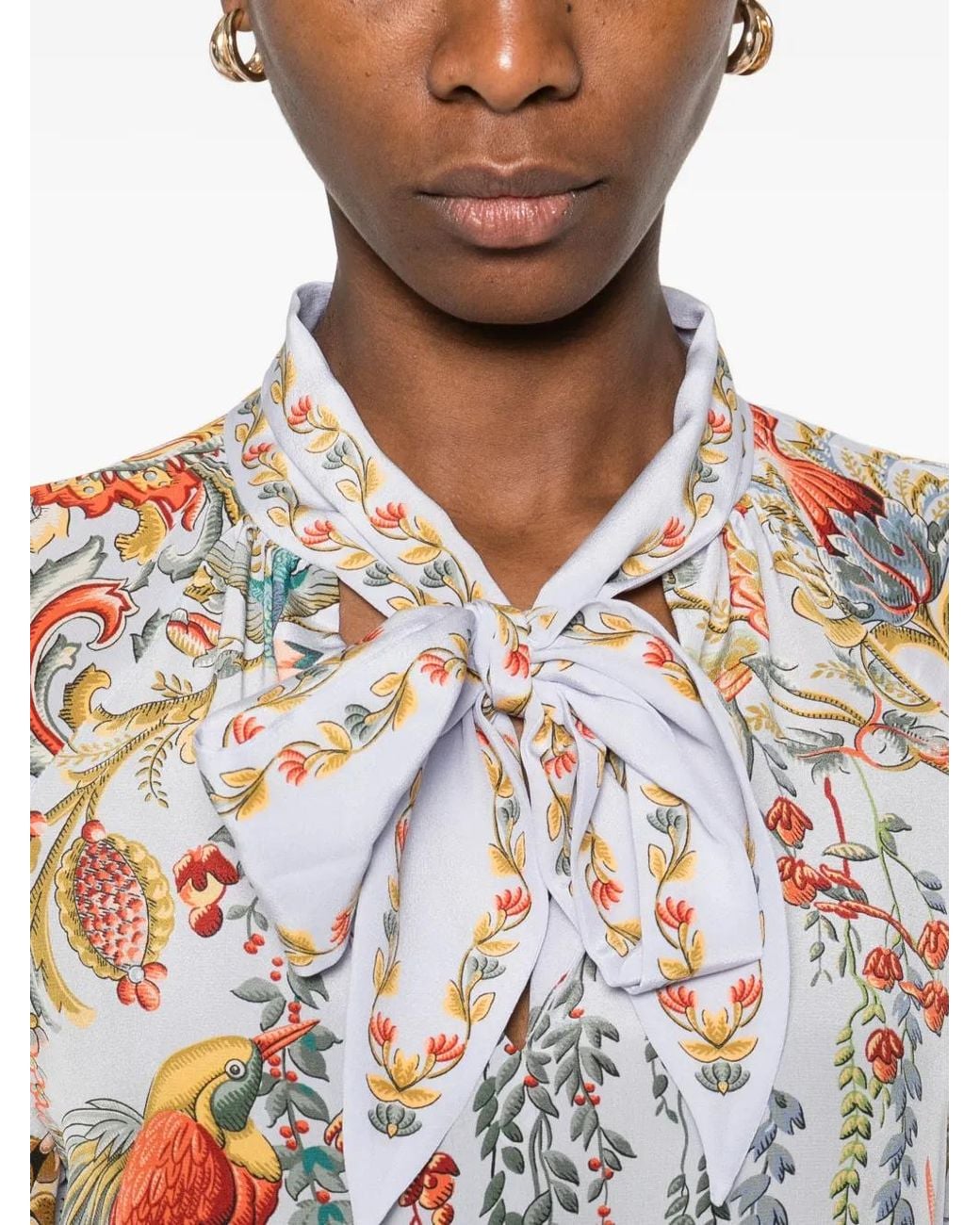 Etro タイネック ブラウス White