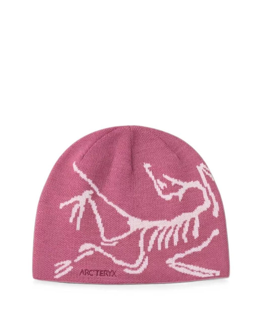 Arc'teryx Pink Bird Logo-Intarsia Beanie Hat