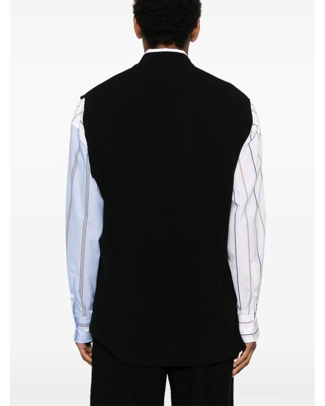 Homme Plissé Issey Miyake Black Cotton Vest for men