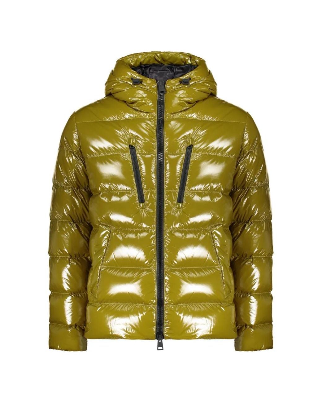 Herno Green Hooded Padded Jacket for men