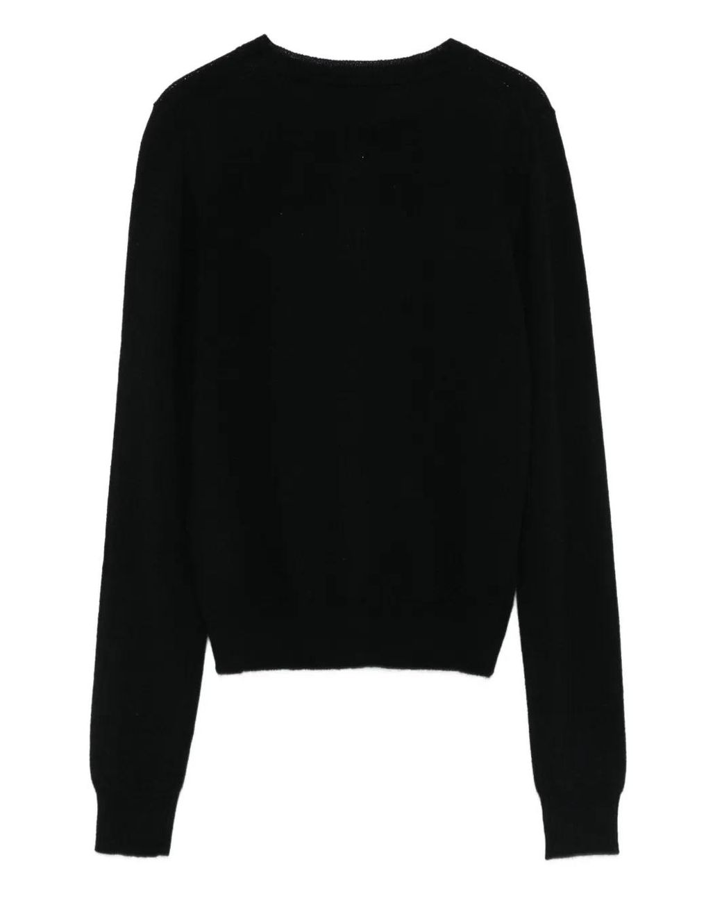 Herskind Black Button-Front Cashmere Cardigan
