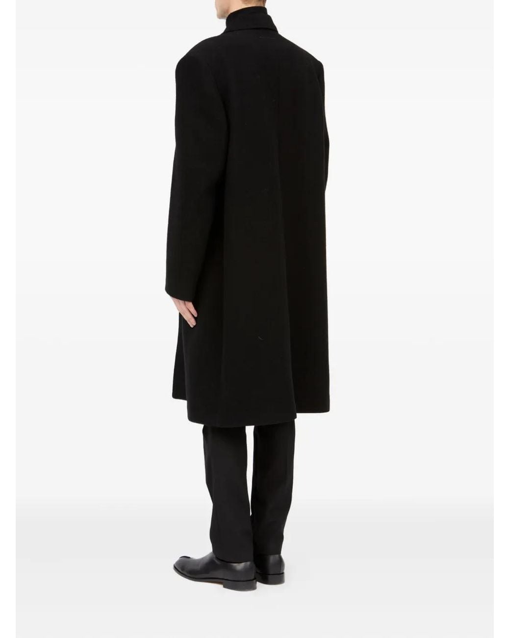 MM6 by Maison Margiela Black Single-Breasted Coat for men