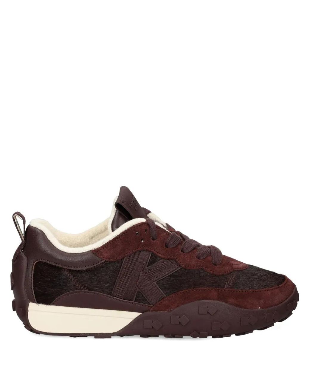 Kate Spade Brown Fur-Textured Sneakers