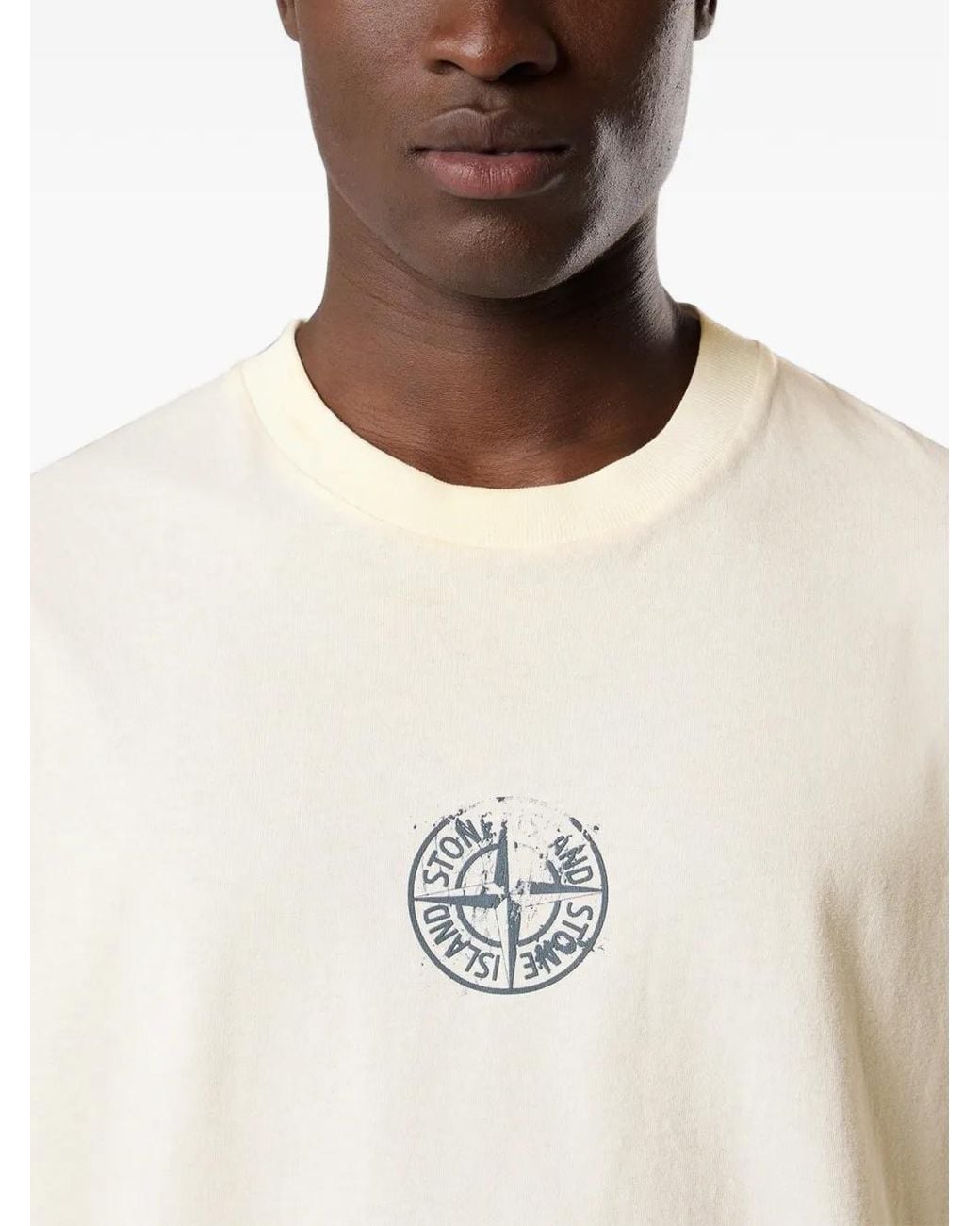 Stone Island White T-Shirt for men