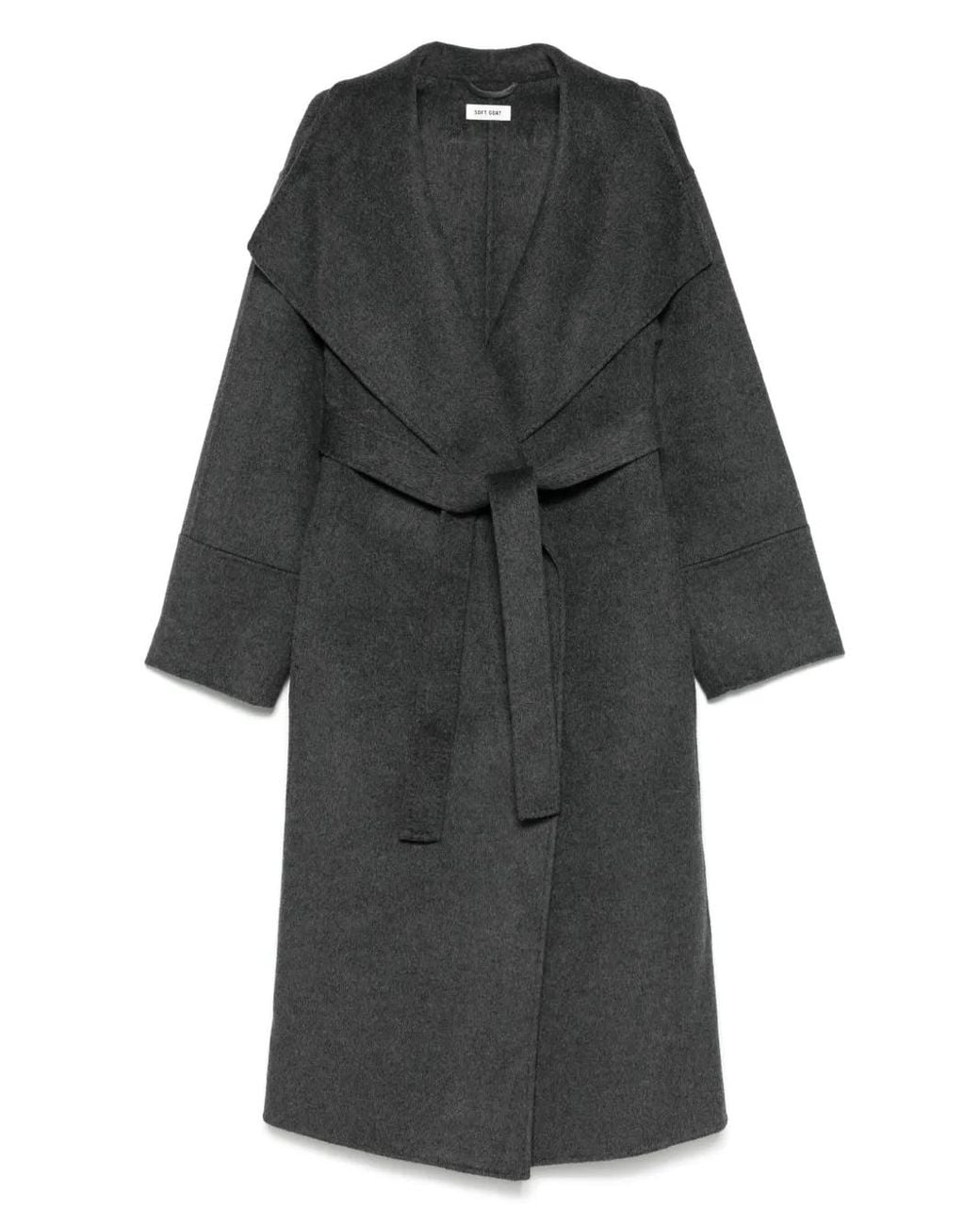 Soft Goat Gray Long Coat