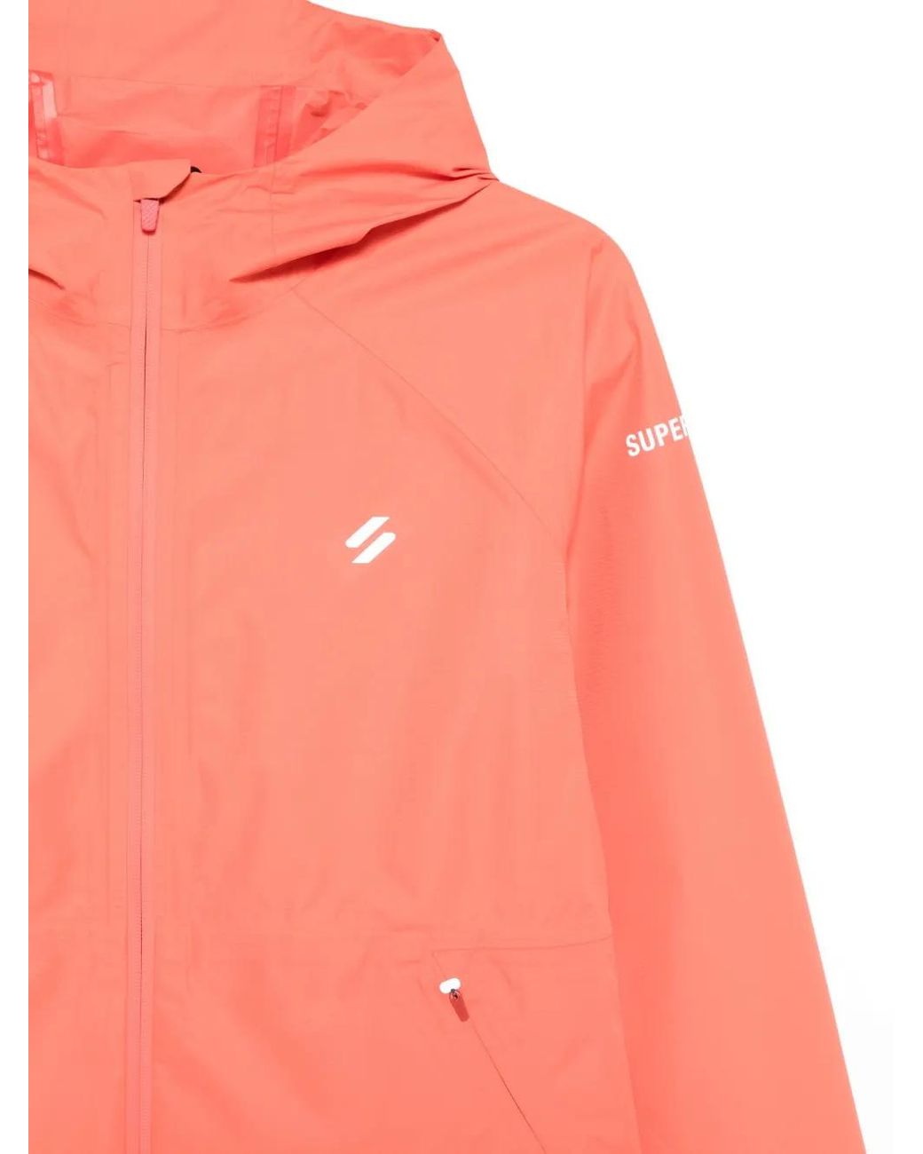 Superdry Pink Waterproof Hooded Jacket