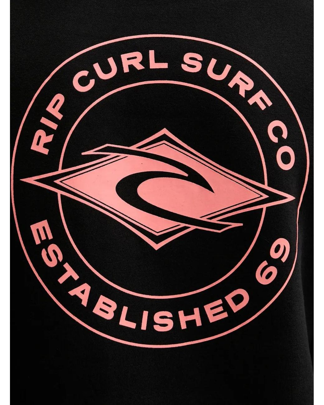 Rip Curl Black Staple Drawstring Hoodie for men
