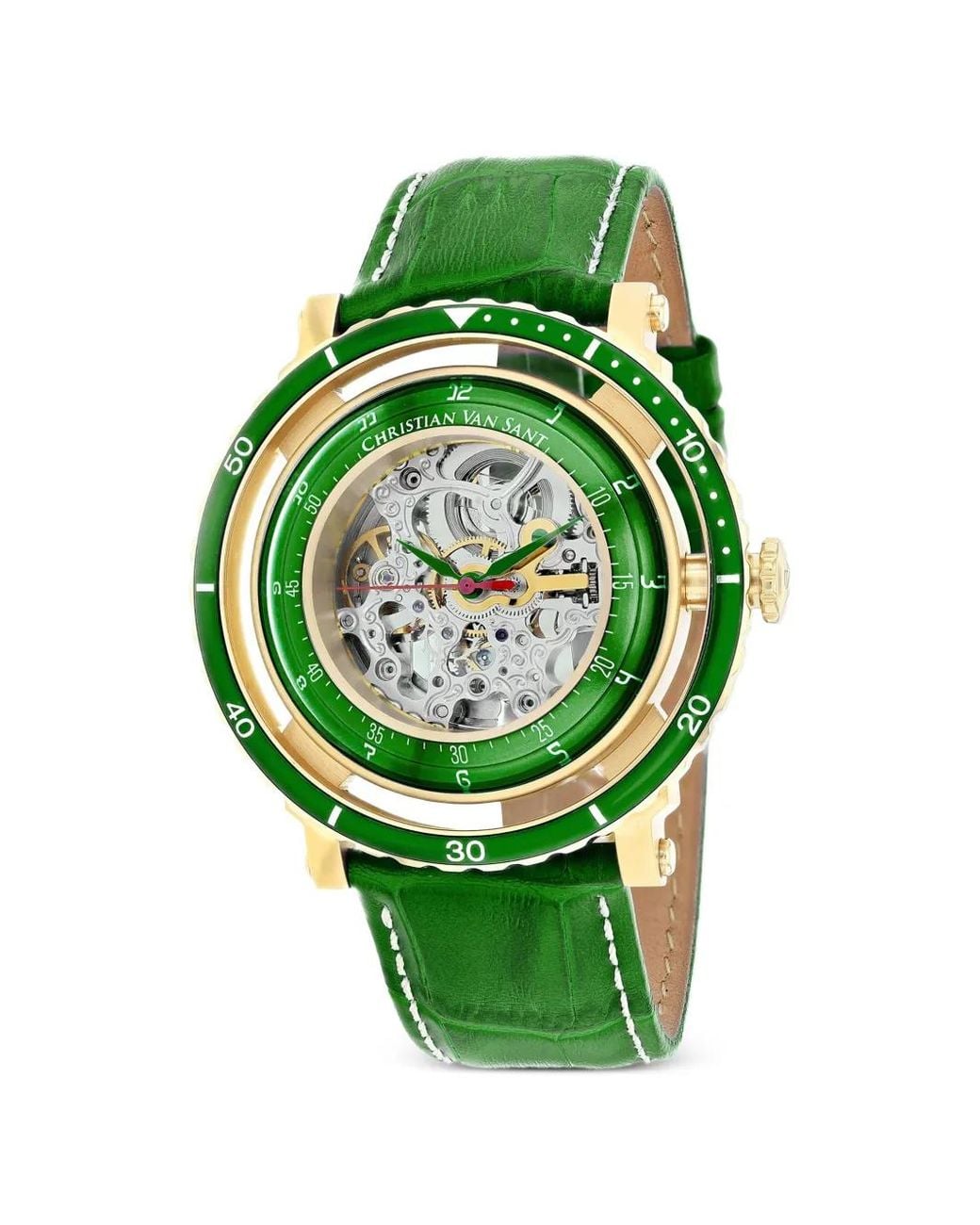 Christian Van Sant Green Dome 45Mm Watch for men