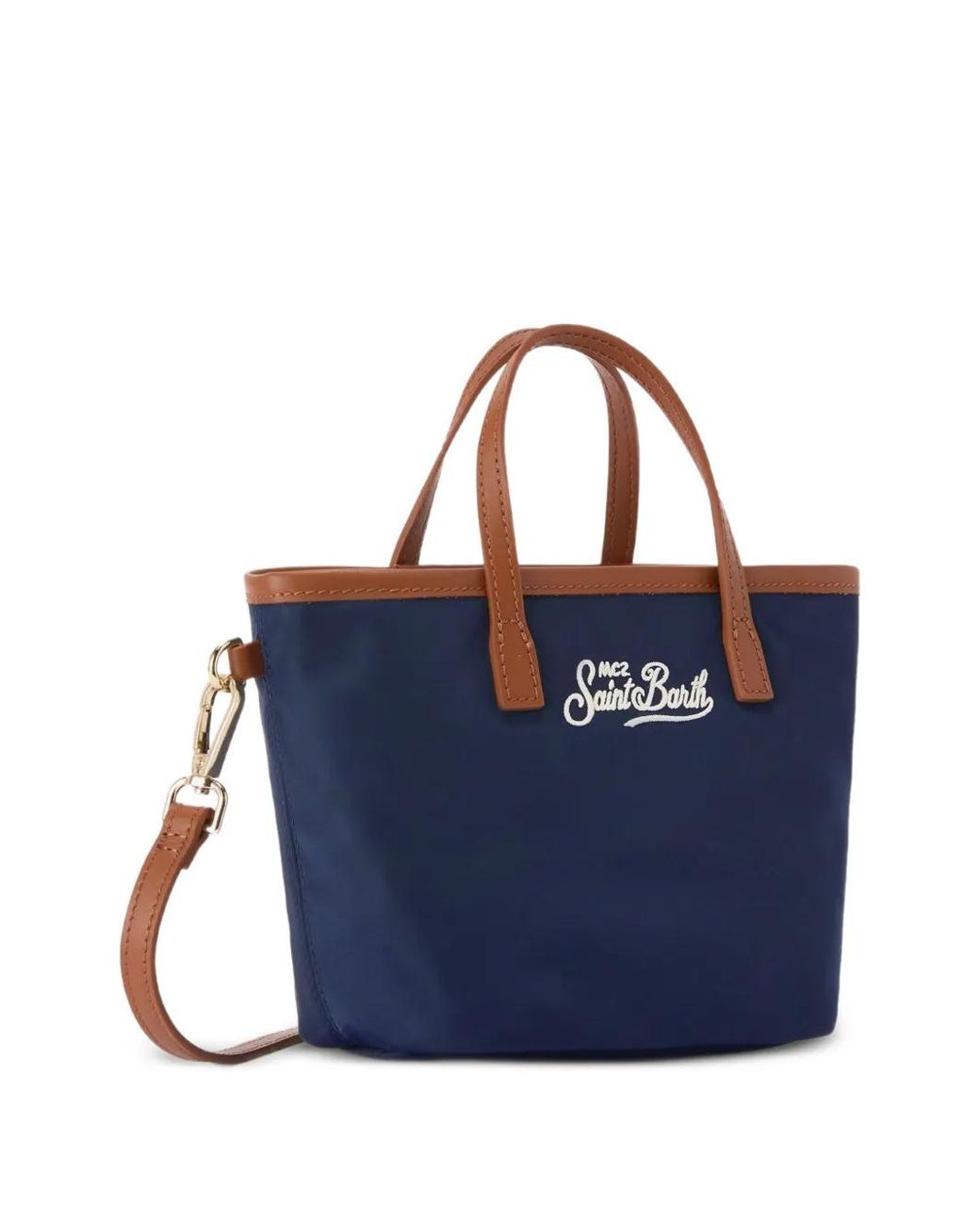 Mc2 Saint Barth Blue Mini City Tote Bag