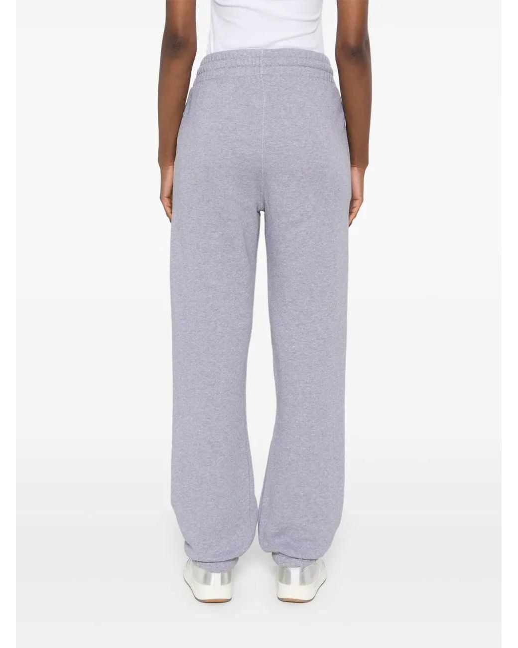 Off-White c/o Virgil Abloh Gray Logo-Embroidered Track Trousers