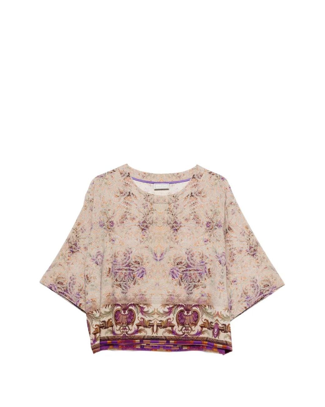 Pierre Louis Mascia Pink Adanastr Paisley Border Shirt