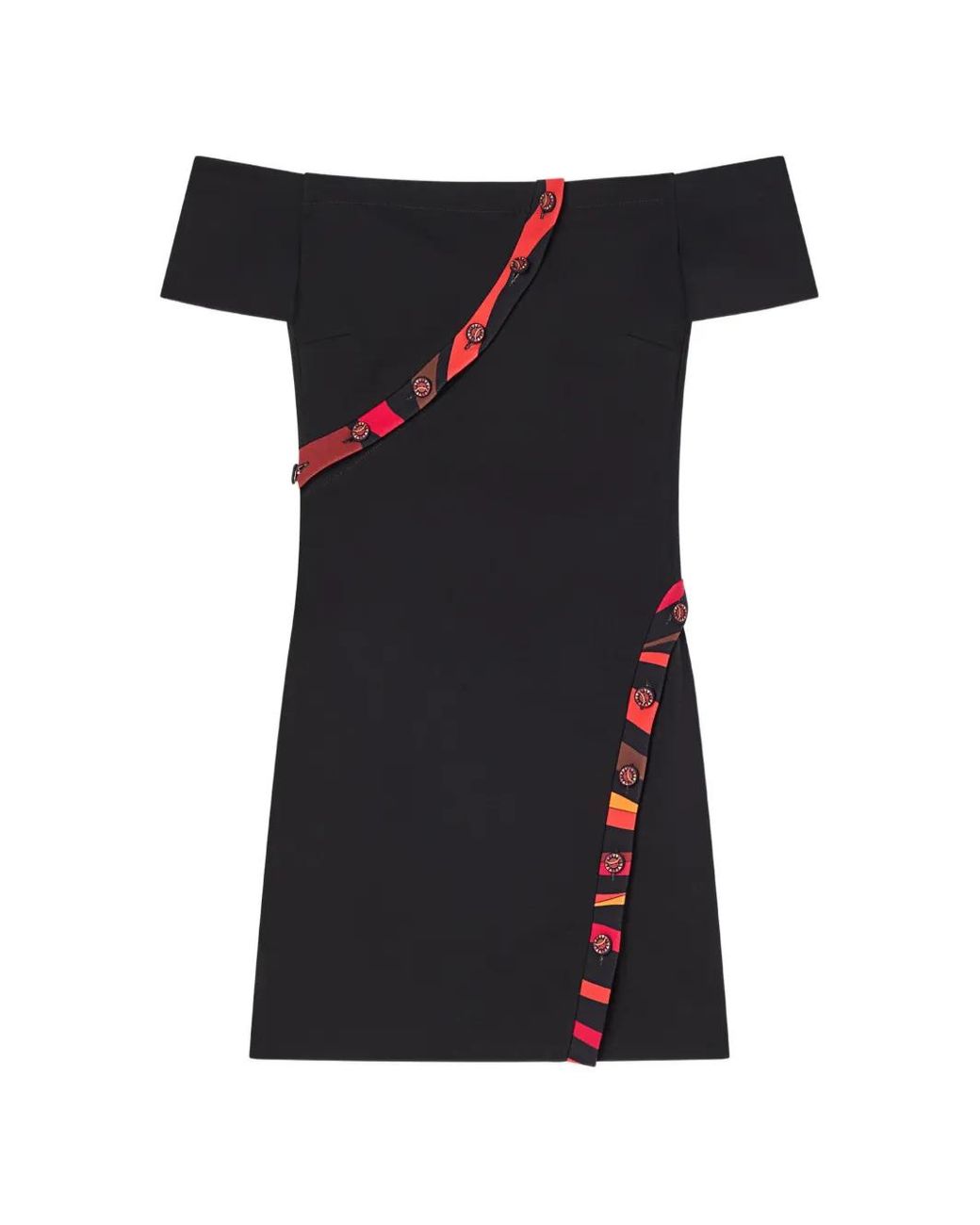 Emilio Pucci Black Off-Shoulder Dress