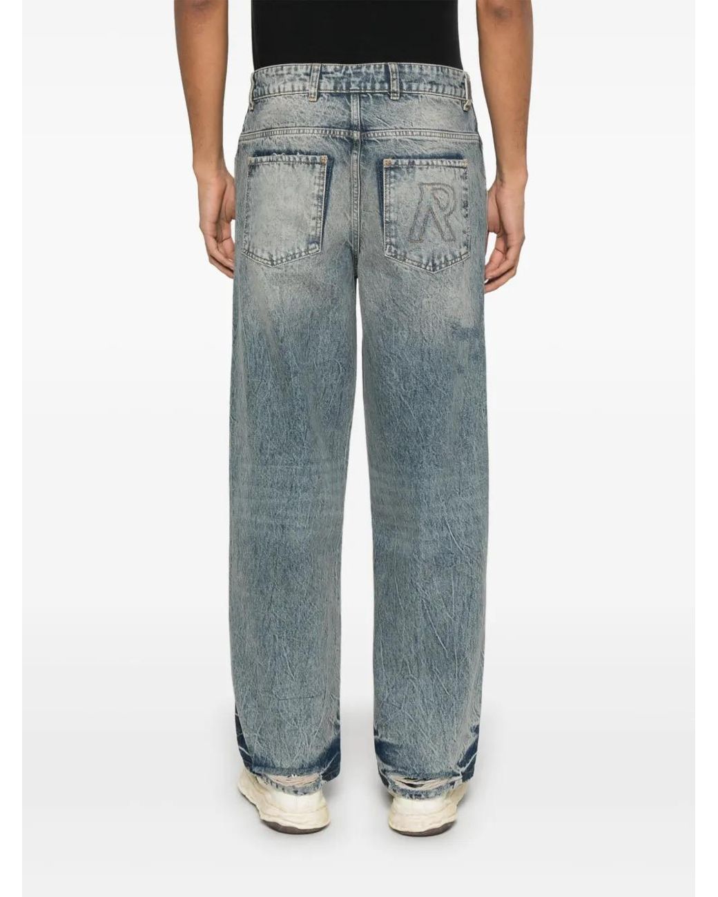Represent Blue R3 Distressed Jeans for men