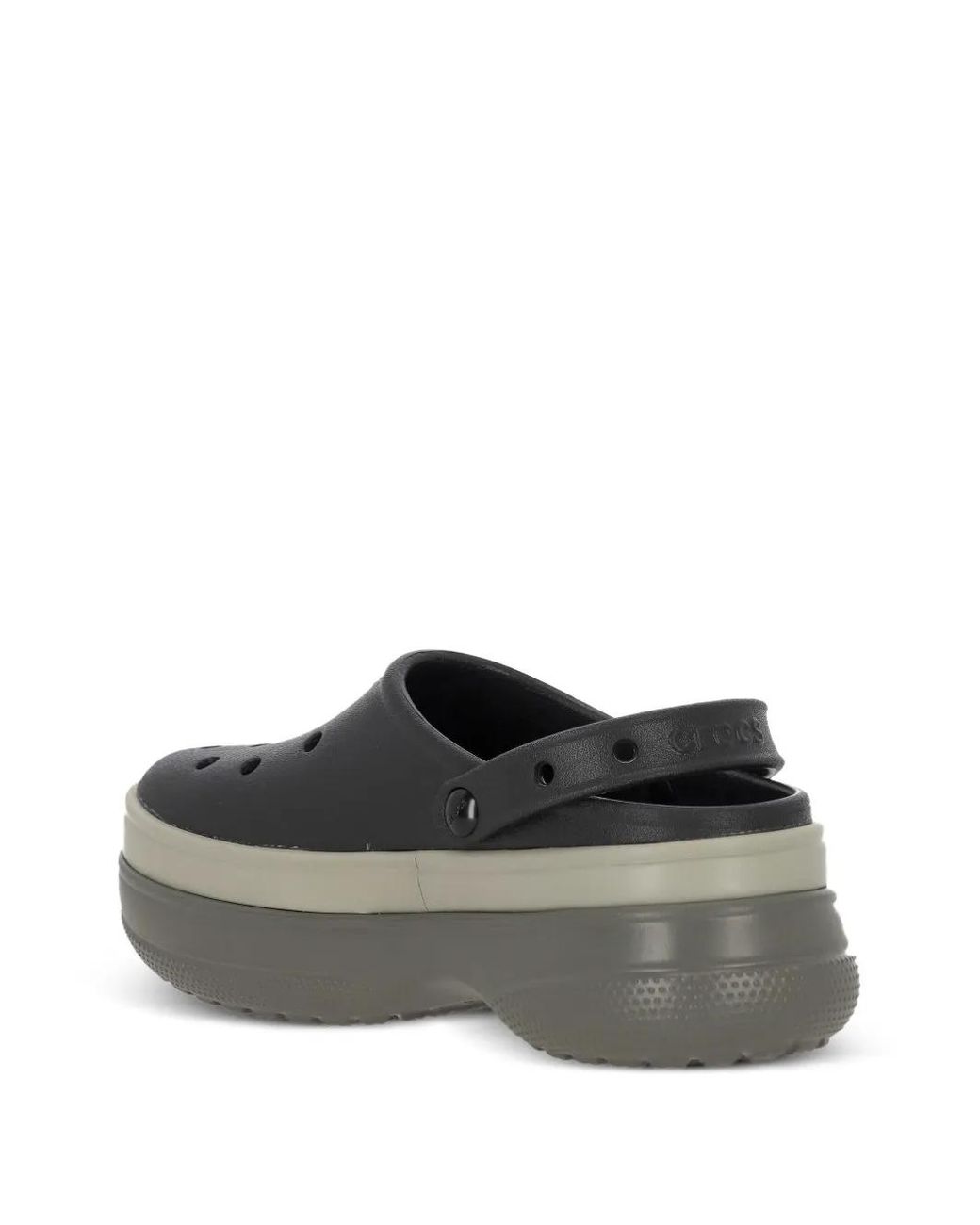 CROCSTM Gray Slingback Platform Slip-On