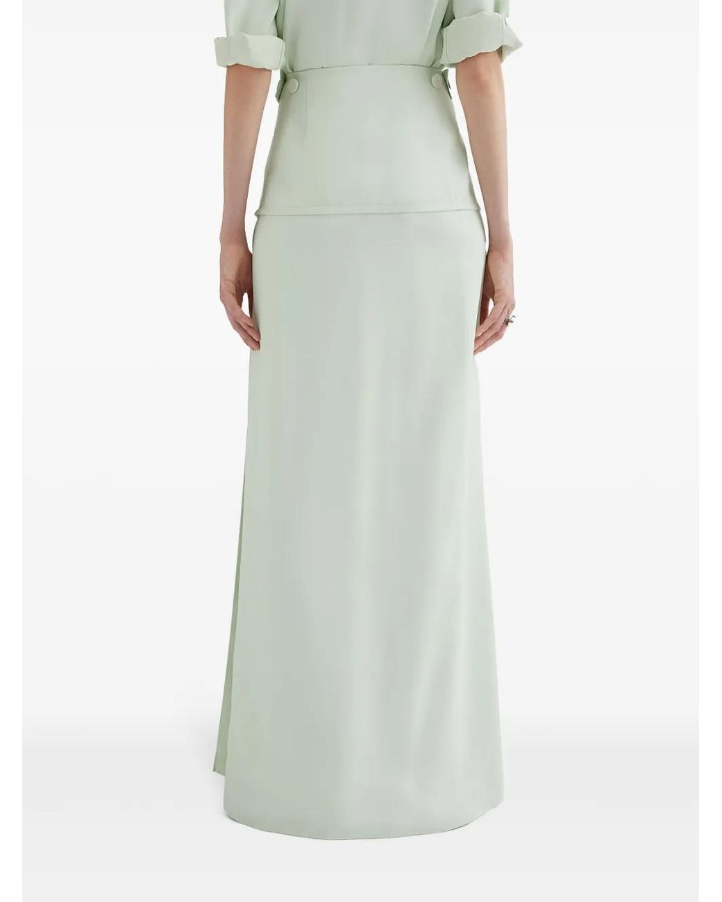 Jil Sander Green Straight Skirt
