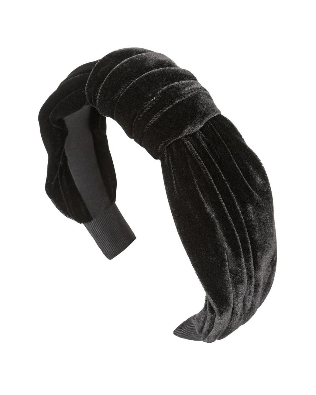 Jennifer Behr Black Helene Knotted Headband