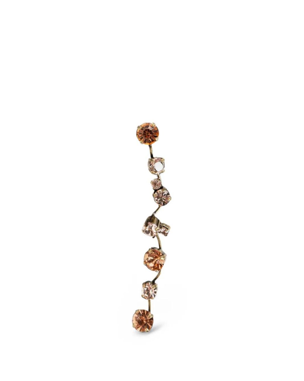 Forte_forte Metallic Crystal-Embellished Drop Earrings