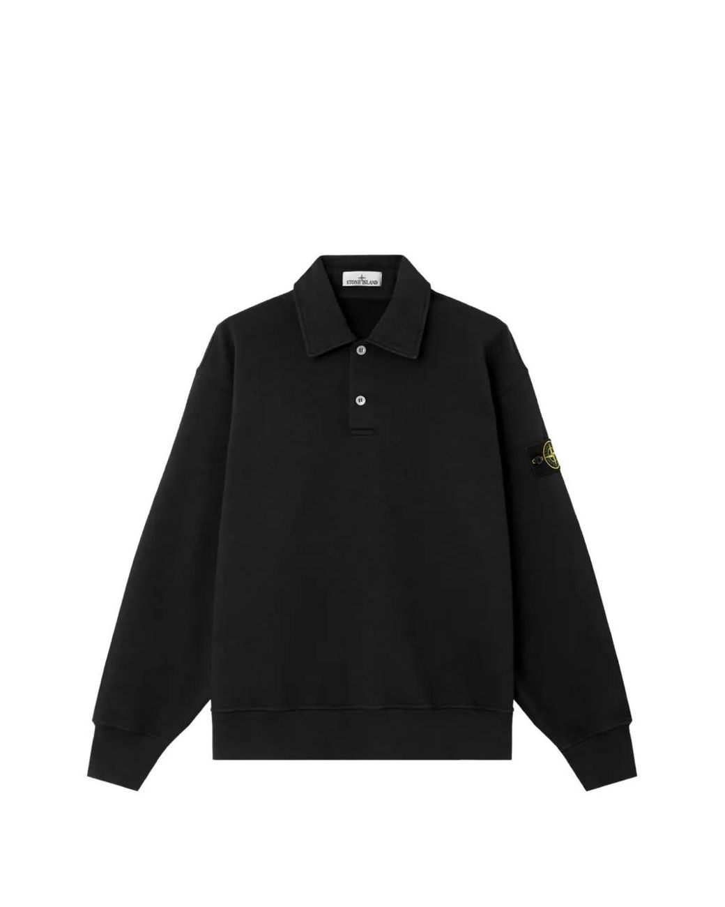 Stone Island Black Polo 6100054 À Patch Logo