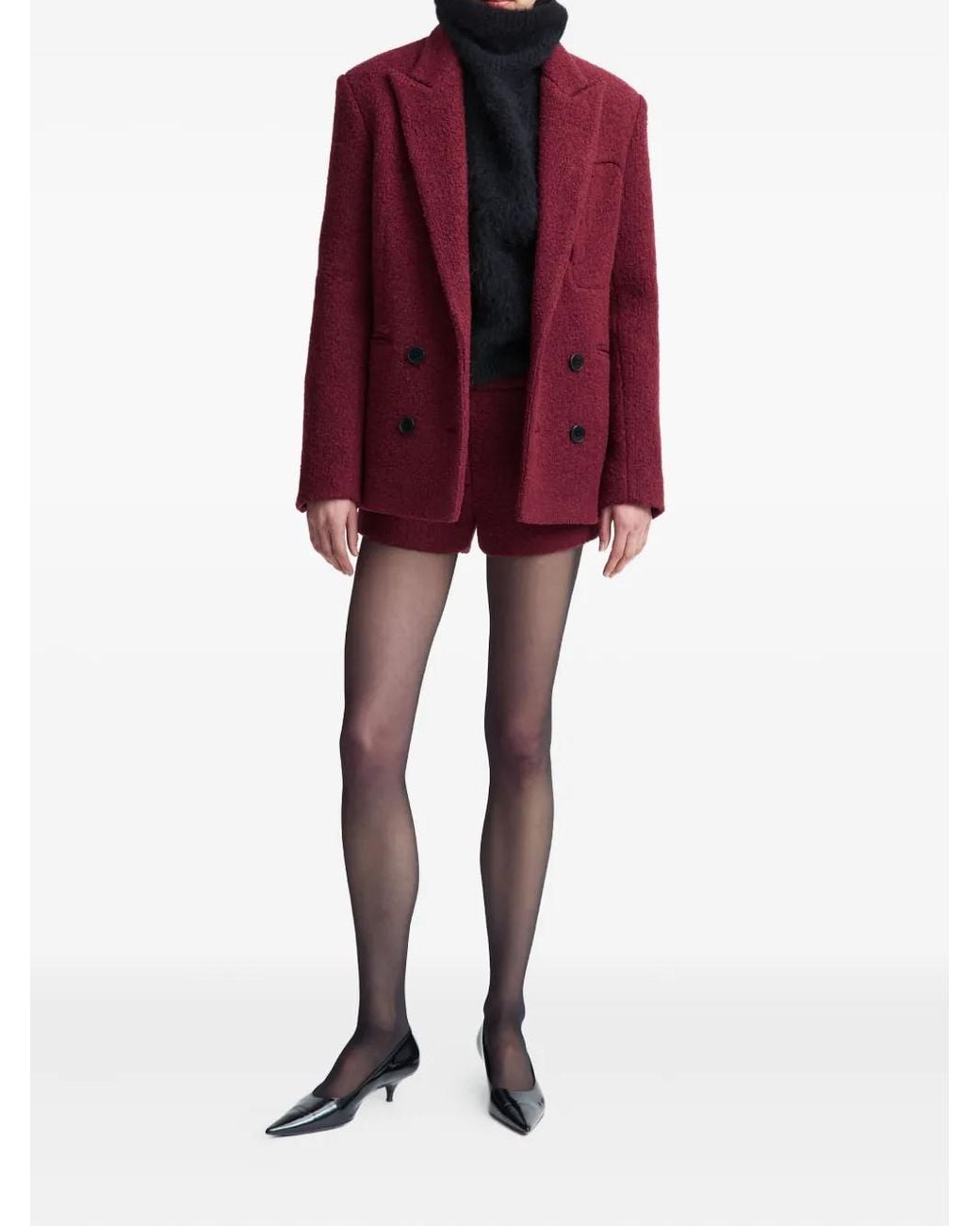 16Arlington Purple Vale Double-Breasted Blazer