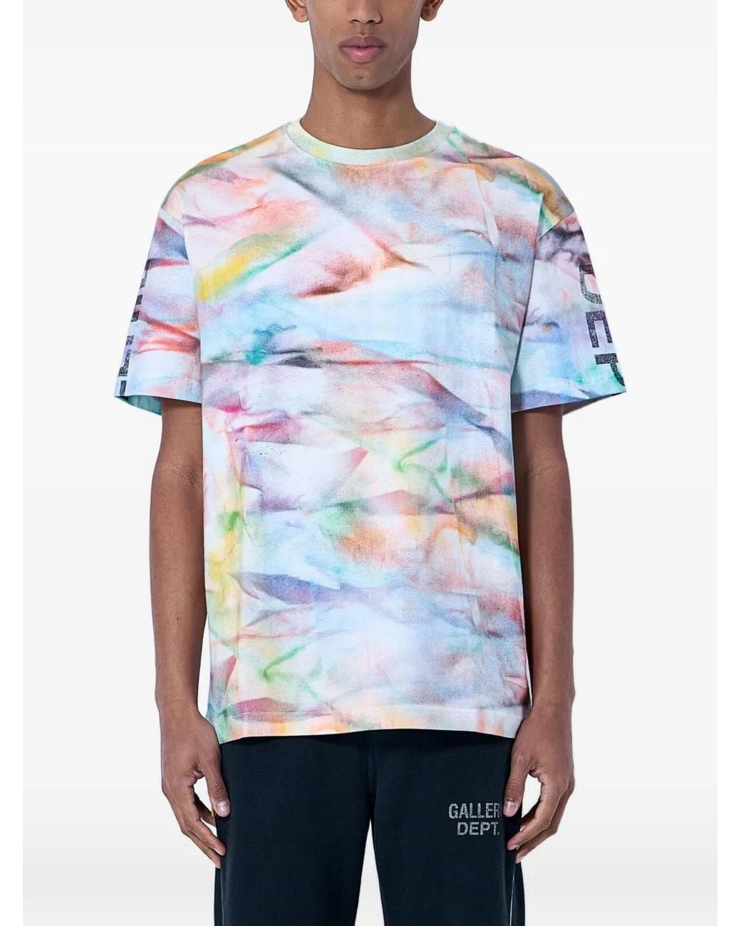 GALLERY DEPT. Blue French Logo Collector Aop T-Shirt for men
