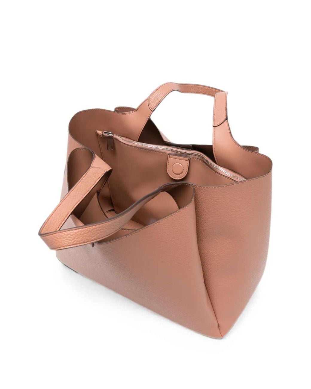 DKNY Brown Sac Porté Épaule Etta À Plaque Logo