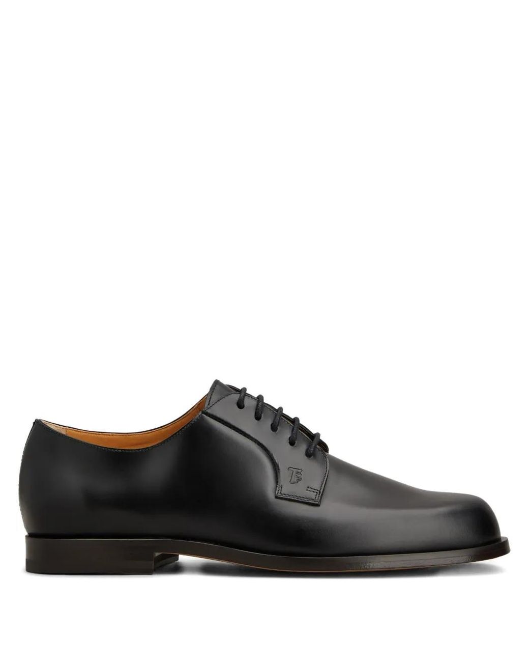 Tod's Black Embossed Lace-Up Derby Shoes for men