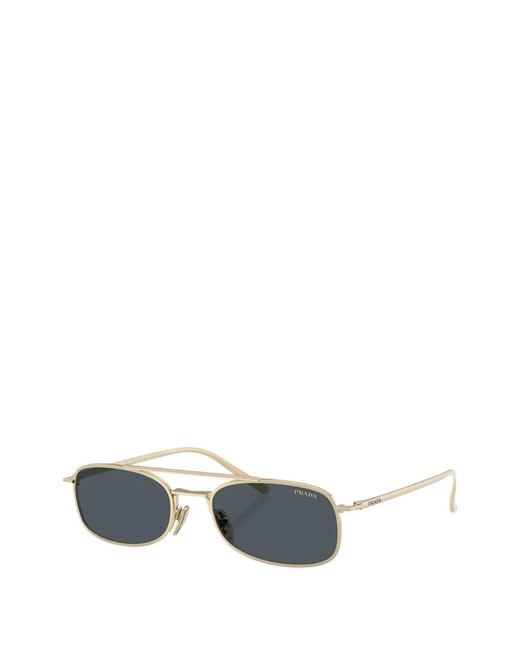 Des Triangles Rectangles Prada Rectangle-Frame Sunglasses in Gray for Men | Lyst