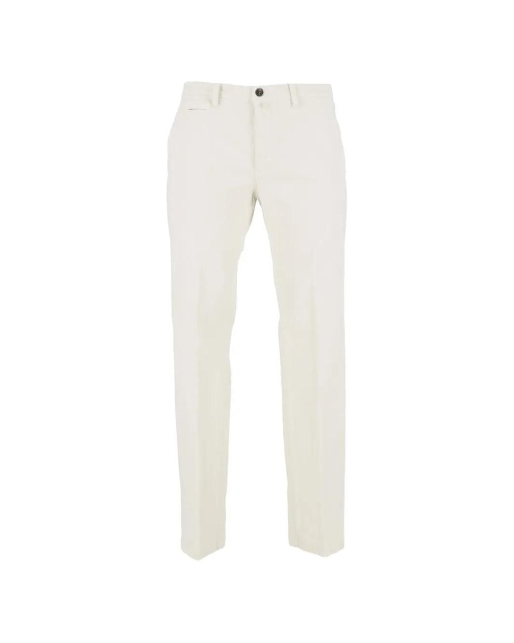 Briglia 1949 White Pantalon Évasé À Boutonnière for men