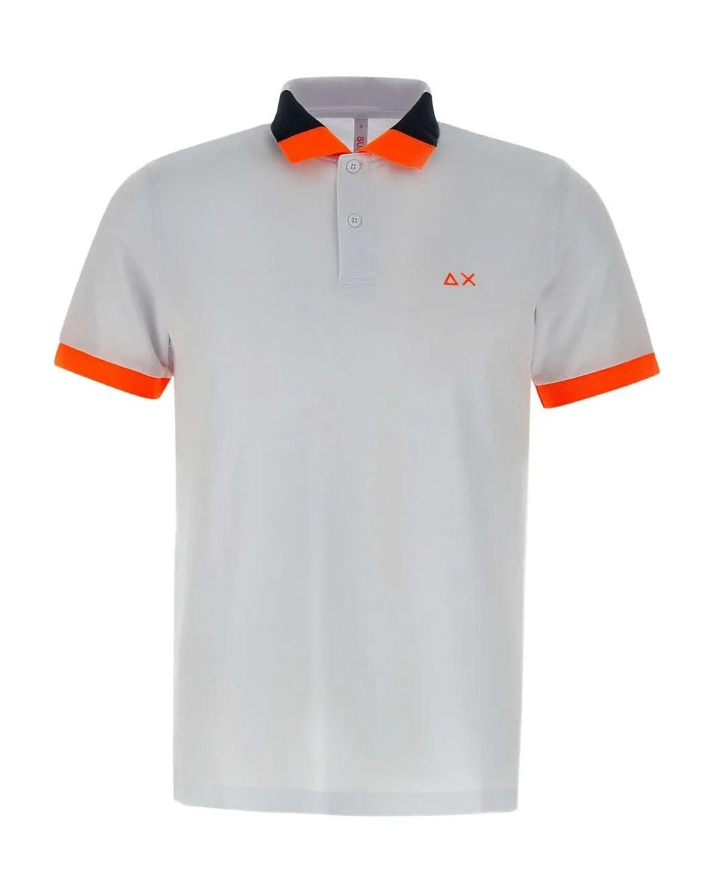 Sun 68 Poloshirt Met Colourblocking in het Gray voor heren