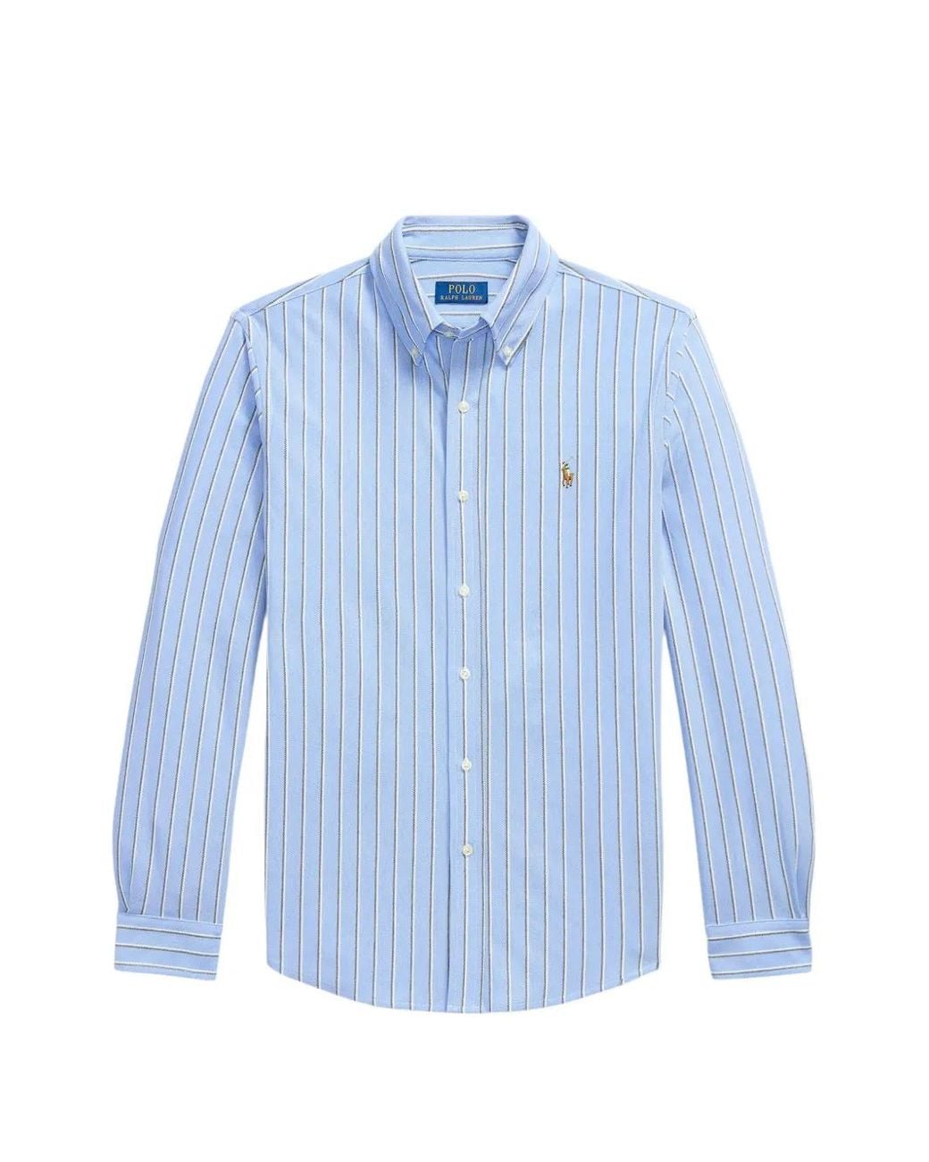 Polo Ralph Lauren Blue Striped Button-Down Shirt for men