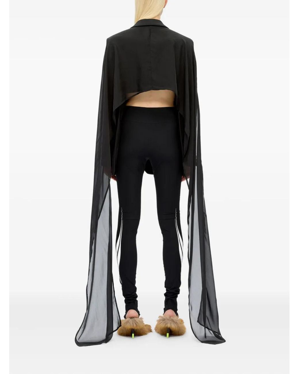 MSGM Black Long-Sleeve Blazer