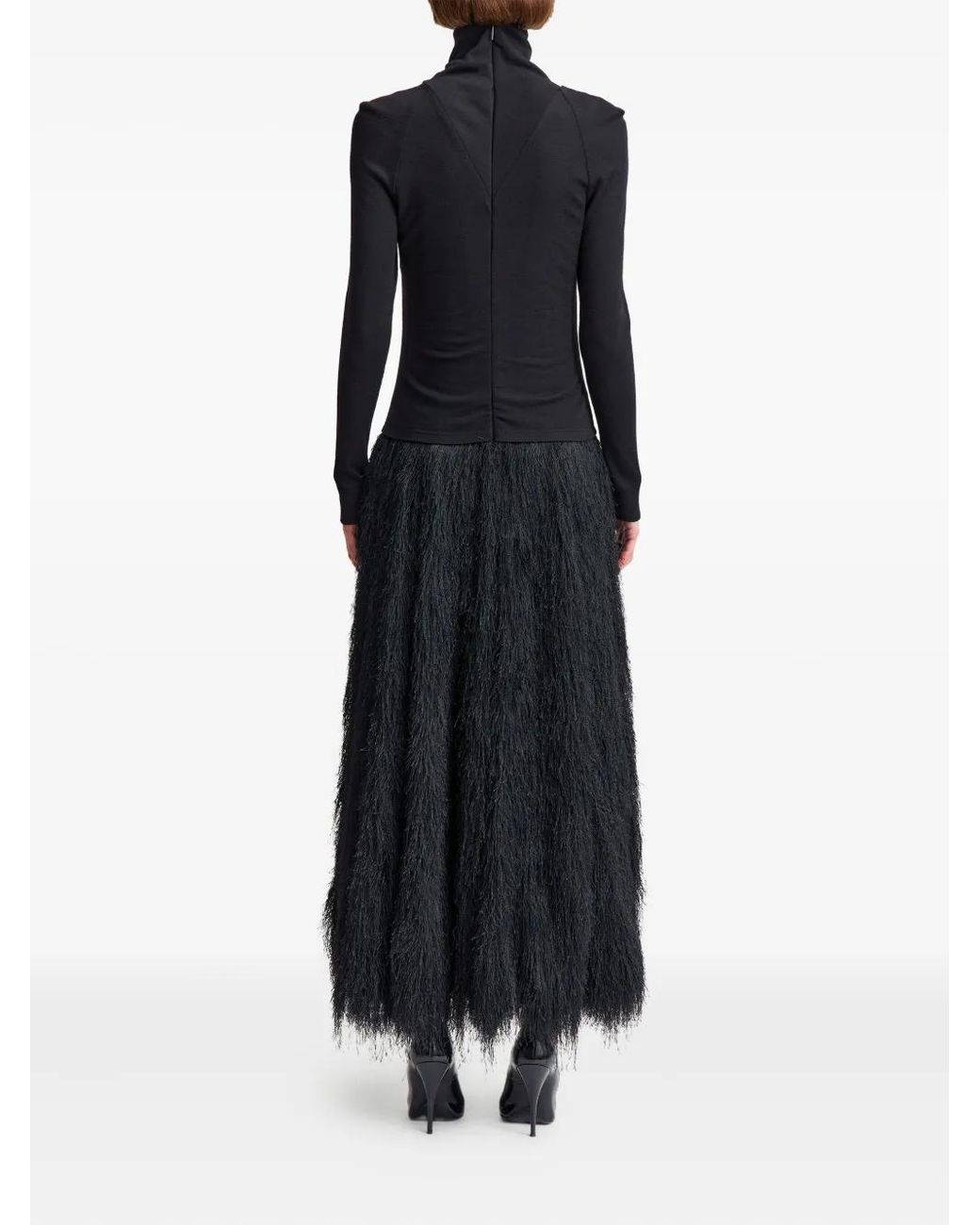 16Arlington Black Itta Midi Dress