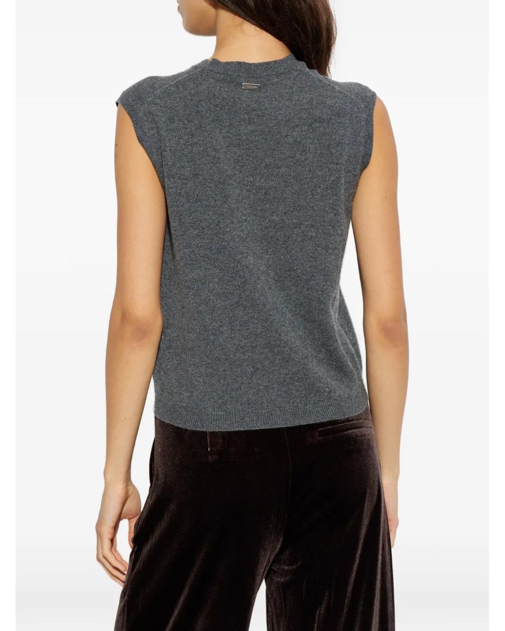 Ferragamo Gray Sleeveless Vest