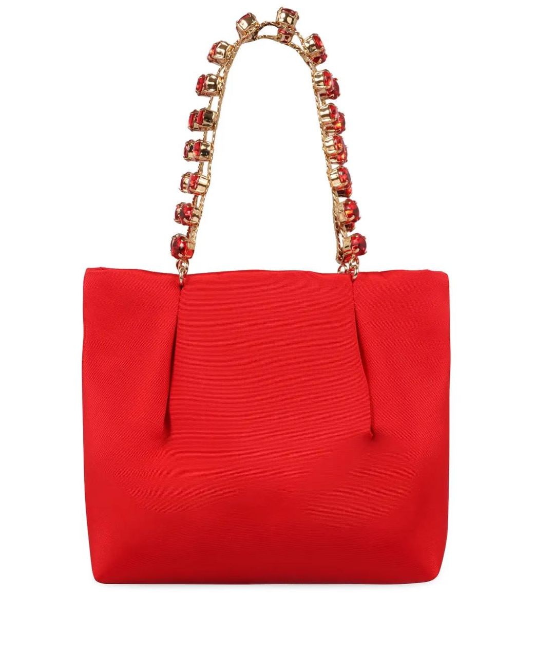 Aquazzura Red Mini Galactic Tote Bag