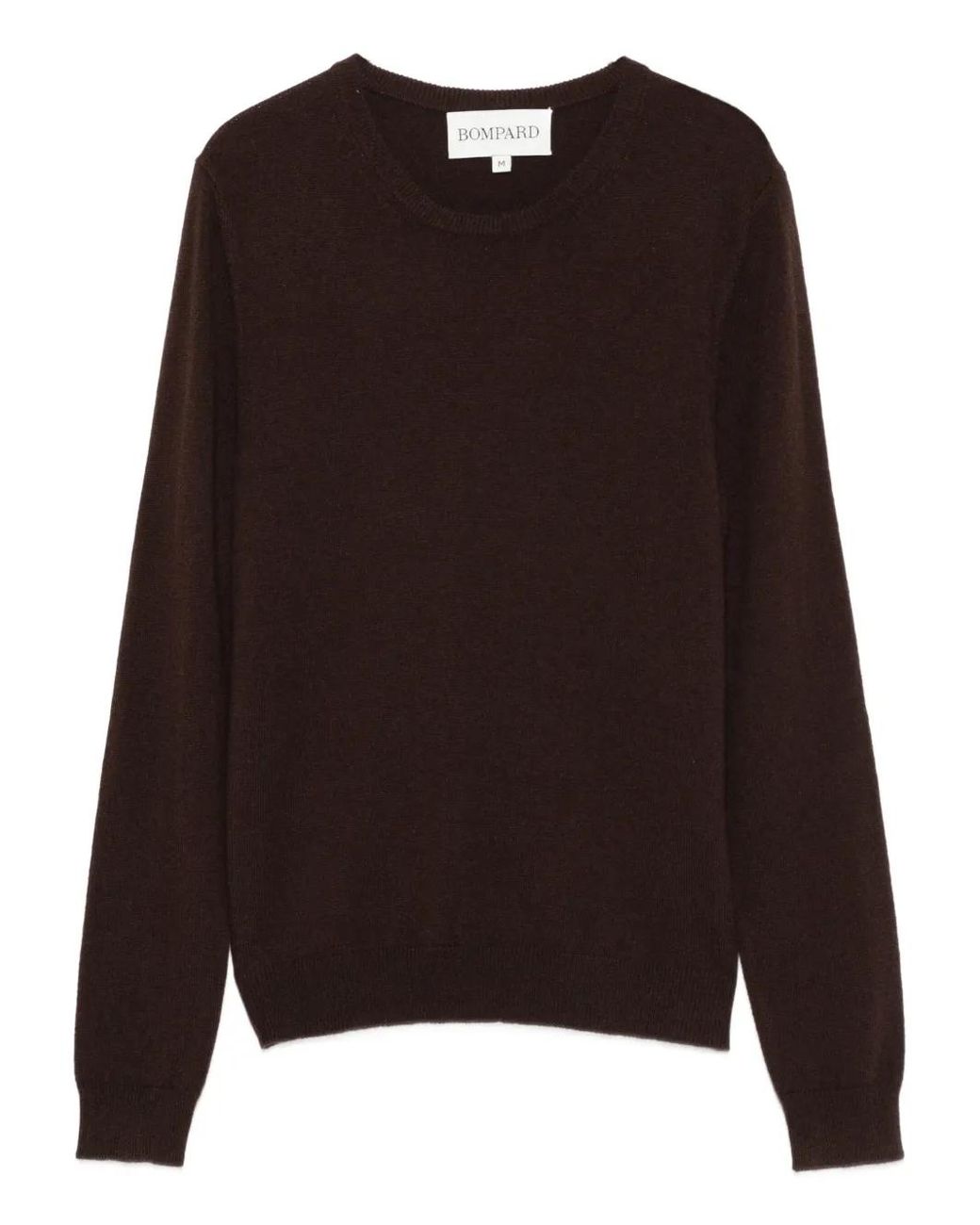 Bompard Brown Round-Neck Cashmere Sweater