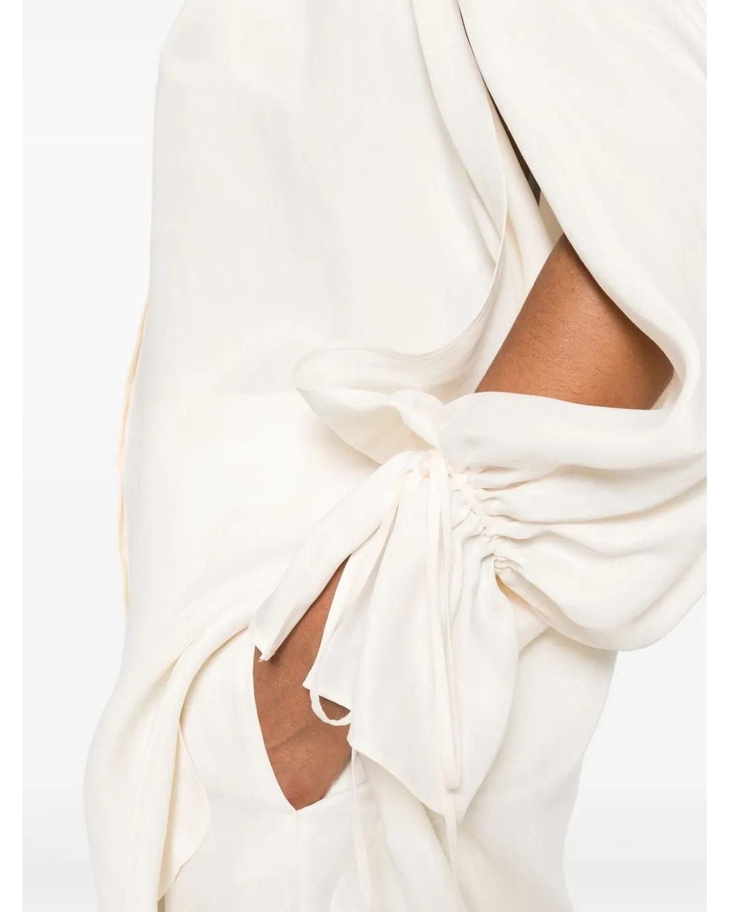 Blumarine White Gabardine Tunic