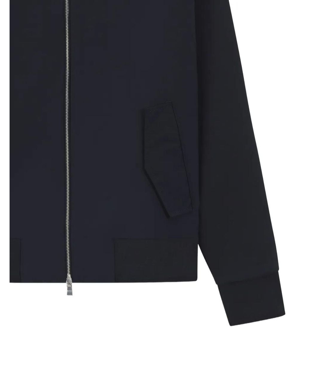 Boss Blue Mercerised-Cotton Zip-Up Sweatshirt With Double B Monogram for men
